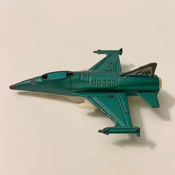 Vintage Diecast Aircraft Phantom F41C Plane and F16 Fighter Pull Back Hong  Kong - Picture 9 of 12